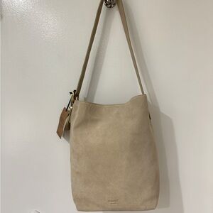 Margot New York Kaye Suede Bucket Bag
